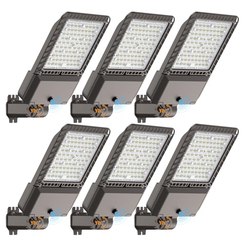 240W LED Parking Lot Light 60000LM Outdoor Street Lights 6 Pack