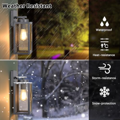 Outdoor Wall Light Fixtures (2 Count)