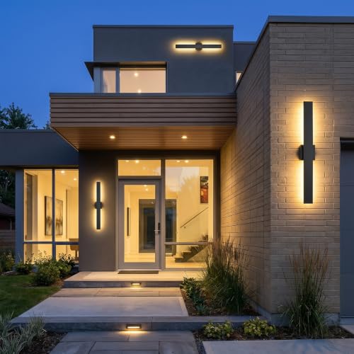 2 Pack 31.5in LED Outdoor Wall Lights (31.5in)