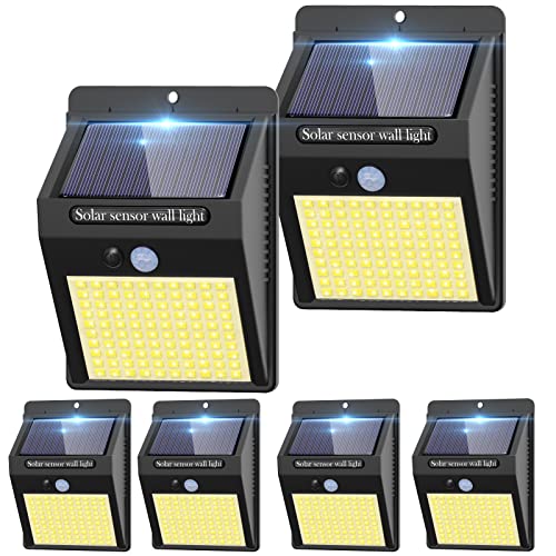 6 Pack Solar Motion Lights Outdoor (6 Count)