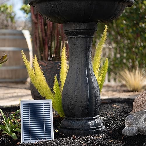 44" Solar Powered Outdoor Fountain