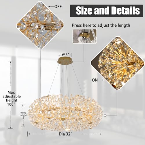 Gold Sputnik Chandelier