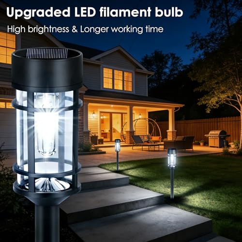 Solar Pathway Lights Outdoor (8 Count)