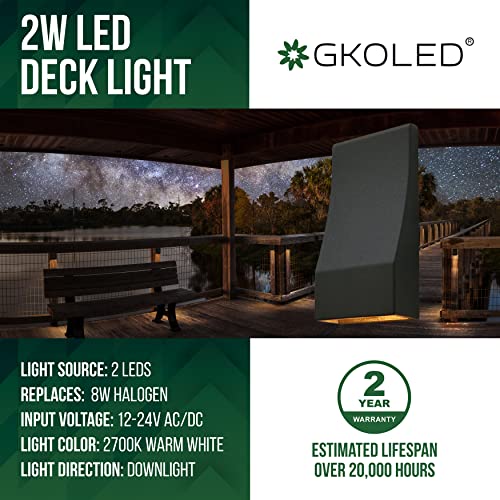 Low Voltage LED Wedge Deck Rail Light (6 Count)