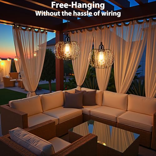 Battery Operated Hanging Chandelier Outdoor (3 Count)