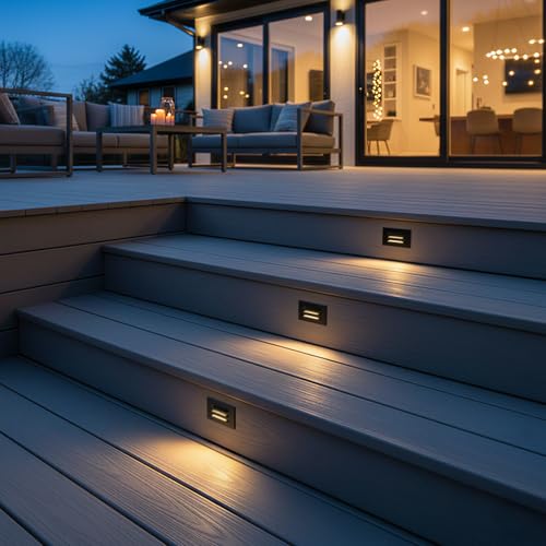 3 Pack 5CCT 120V LED Step Lights (3 Count)