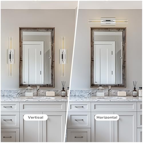 22.8in Nickel Wall Sconces Set of 2 (2 Count)