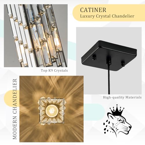 Black Crystal Pendant Light 3 (3 Count)