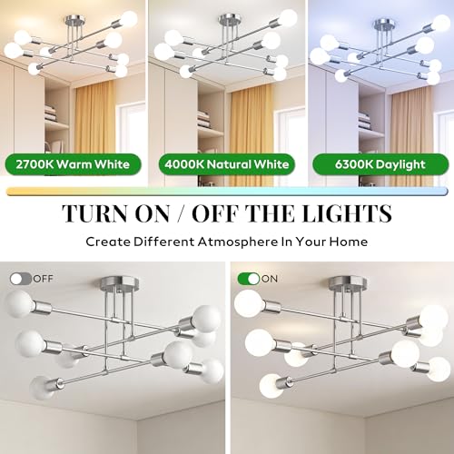 Modern Sputnik Chandelier Ceiling Light Fixtures