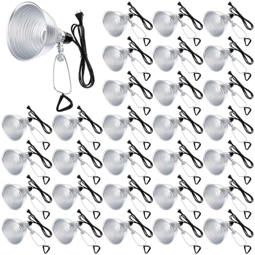 30 Pack 5.5 Inch Clamp Lamp Light with Aluminum Reflector (30 Count)