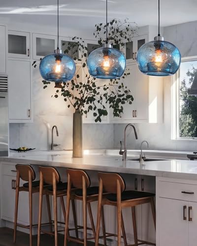 Blue Pendant Light
