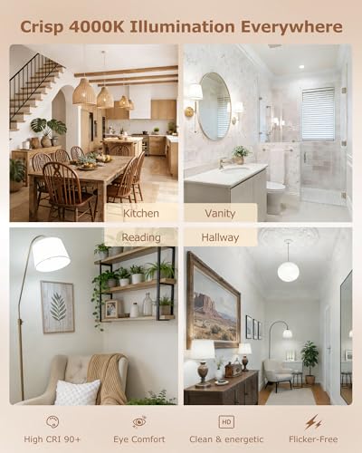 T45 Neutral White Edison Bulbs (4 Count)