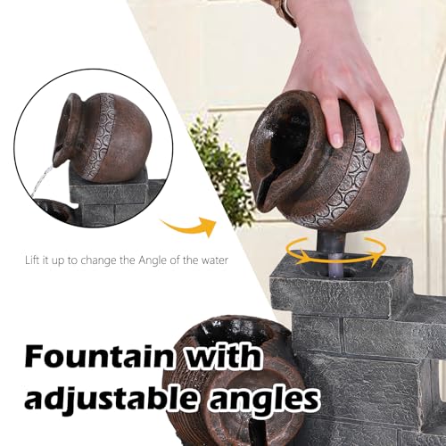 5 Tiers Garden Fountains Outdoor W