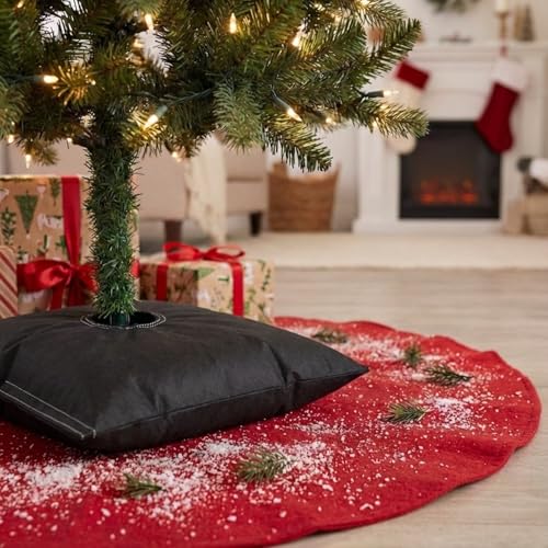 6 Pcs Sandbag Feather Flag Sand Weights Black Bag Umbrella Base (6 Count)