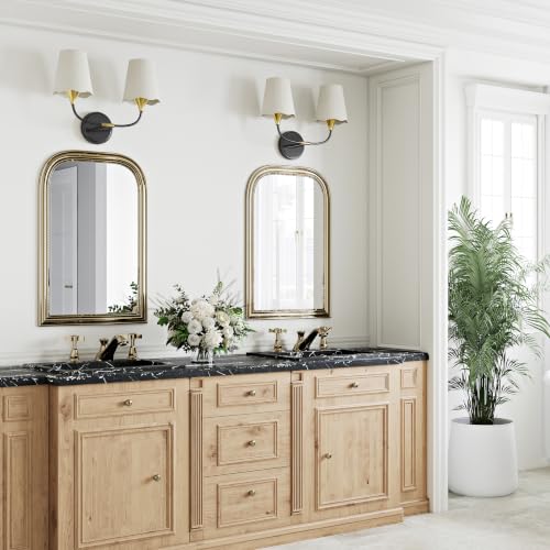 Bathroom Light Fixtures Over Mirror (Black Gold / 2 Light)