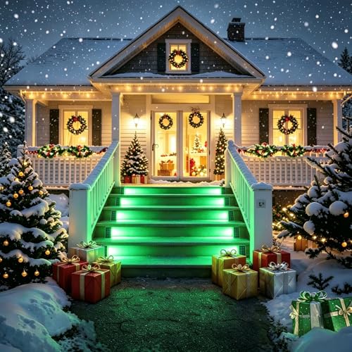 Solar Stair Lights 8 Pack (8 Count)