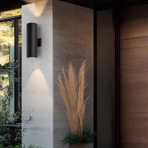 18" Modern Outdoor Porch Light in 2 Lights (2 Count)
