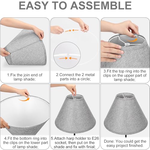 Large Empire Lamp Shades Set of 2 (2 Count)