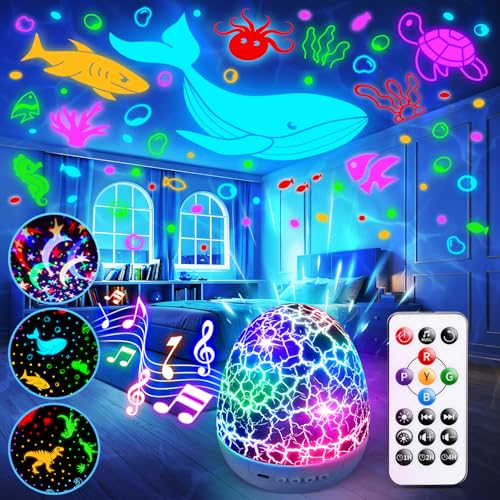 Ocean Baby Night Light Projector Sensory Toys for 1