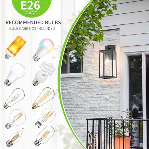 Outdoor Wall Light Fixtures (2 Count)