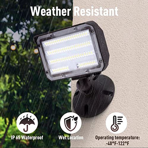60W LED Flood Light Dusk to Dawn Knuckle floodlight 5000K 7800Lm ETL Listed