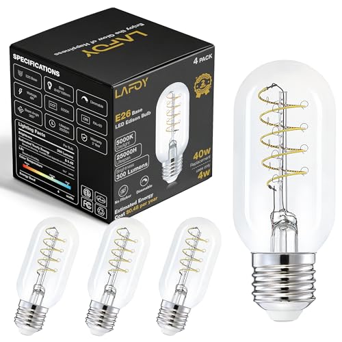 T45 Daylight Edison Bulbs (4 Count)