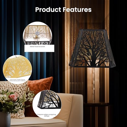 Large Metal Lampshade Square Cut Corner