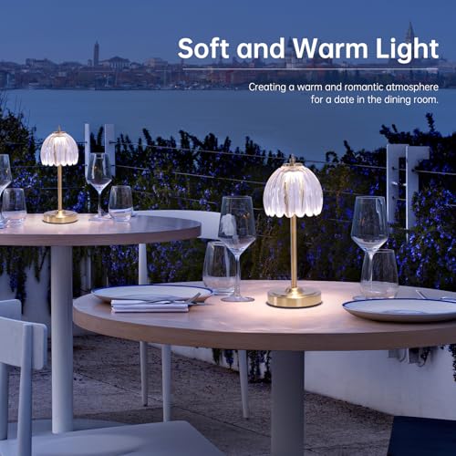 Tulip Table Lamp with 5000mAh Battery & Touch Control