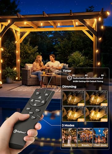 37FT Solar String Lights Outdoor (37 Foot)