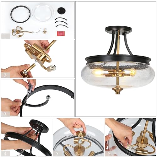 Semi Flush Mount Ceiling Light