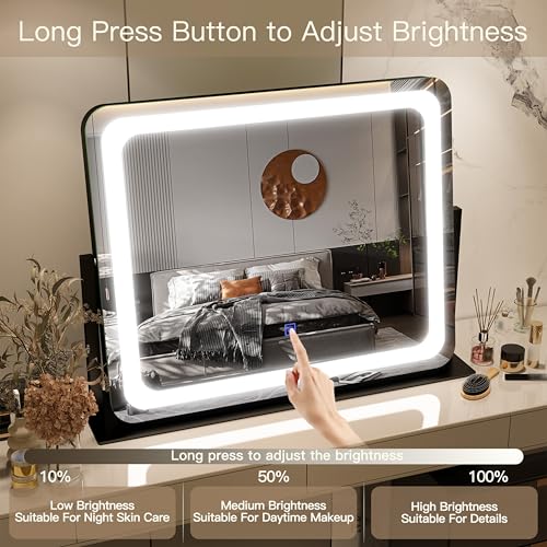 Vanity Mirror with Lights 22"x17"