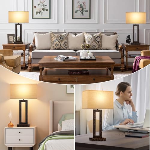 22" Tall Living Room Lamps for Night Stands (2 Count)