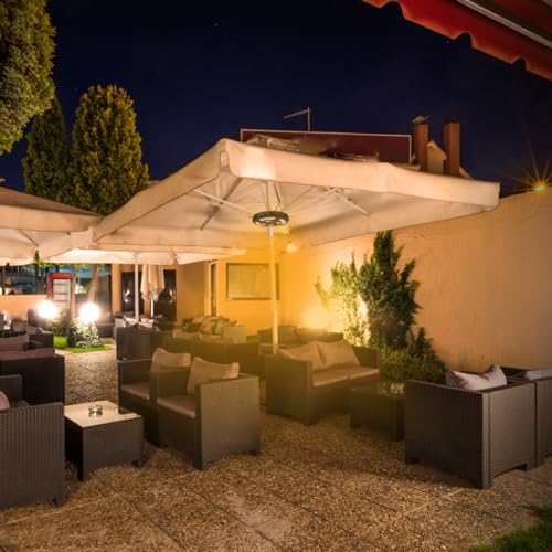 Dual Power Patio Umbrella Light
