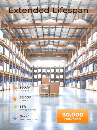 10 Pack 200W UFO LED High Bay Light 30000LM 5000K High Bay Lights (10 Count)