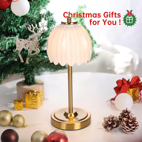 Tulip Table Lamp with 5000mAh Battery & Touch Control