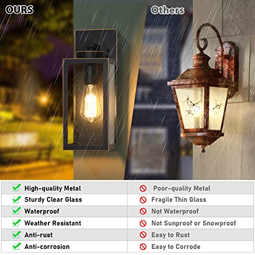 Outdoor Wall Light Fixtures (2 Count)
