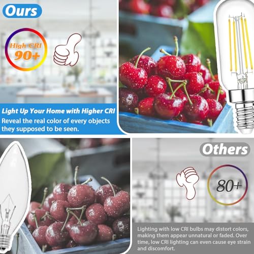 E12 LED Light Bulbs 40 Watt Equivalent (6 Count)