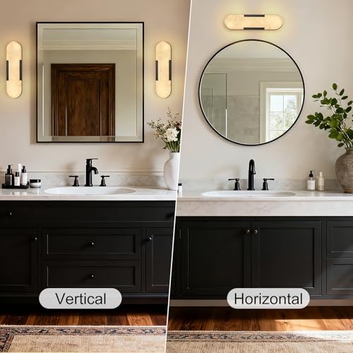 Alabaster Wall Sconces Set of 2