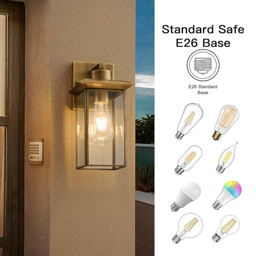 Brass outdoor sconces (2 Count)