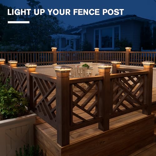 Brushed Copper Solar Post Cap Lights (16 Count)