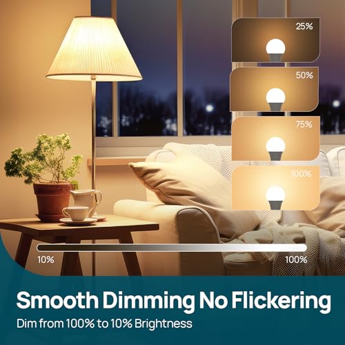 A19 Dimmable LED Light Bulbs (24 Count)