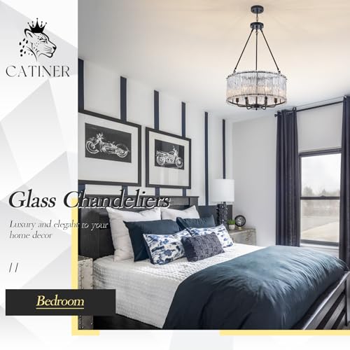 Modern 20" Crystal Glass Chandelier 6