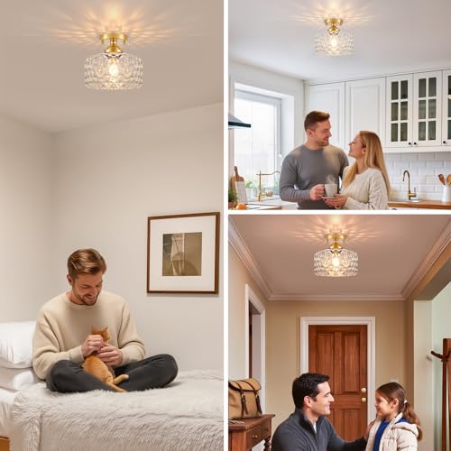 Small Semi Flush Mount Ceiling Light Fixture