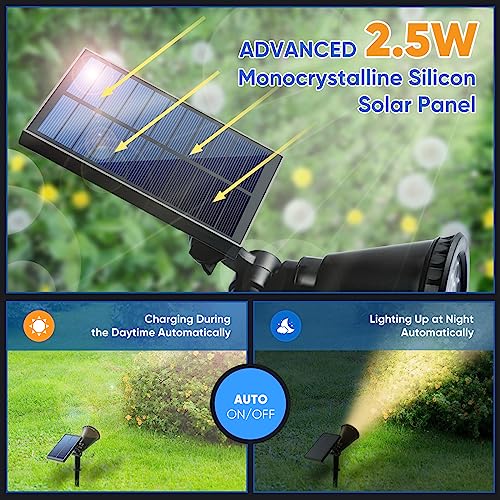 800 Lumens Solar Spot Lights Outdoor (4 Count)