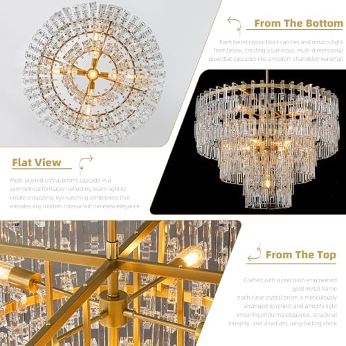 36 Inch Round Crystal Chain Double