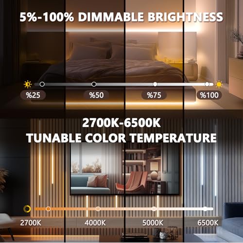 LED Strip Lights for Slat Wall Recessed (Smart Control)