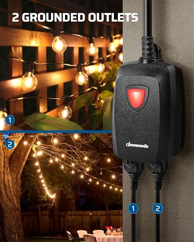 Remote Dimmer Plug for Outdoor String Lights