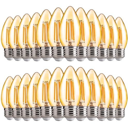40W Equivalent LED Chandelier Light Bulbs (24 Count)
