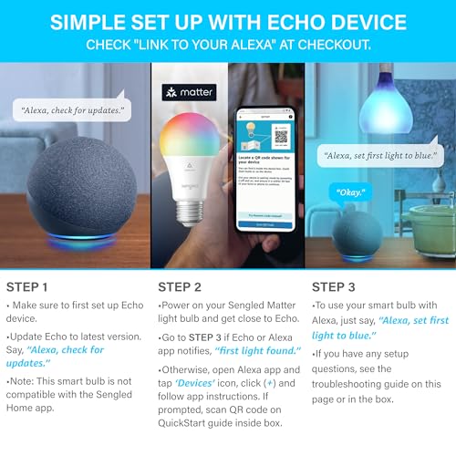 Matter LED Smart Light Bulb