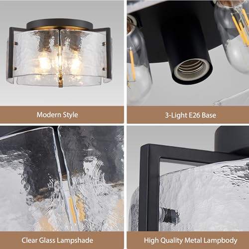 14.2“ Semi Flush Mount Ceiling Light Fixture
